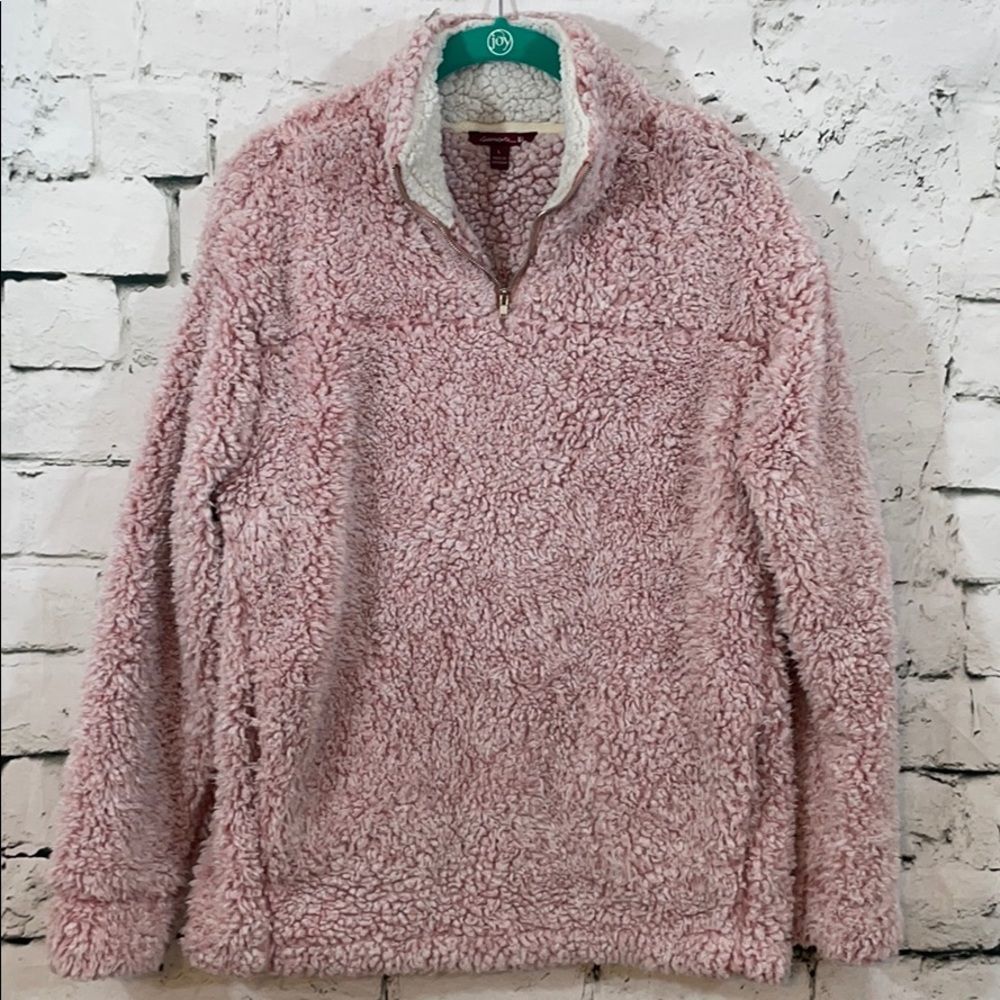 Pink soft Sherpa with front pockets